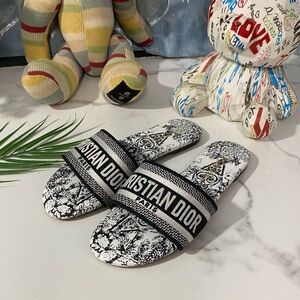 Dior Black and White Women's Sandals